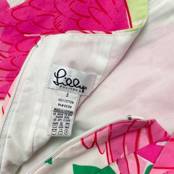 Lilly Pulitzer Pink Parrot‎ Strapless Dress - Picture 4 of 7